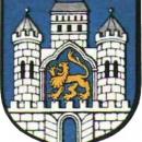 Herb Lwówka Śląskiego w latach 1967 - 1996 wzorowany na pieczęci miejskiej z XIV wieku