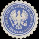 Siegelmarke K.Pr. Landrath des Kreises Löwenberg-Schlesien W0387604